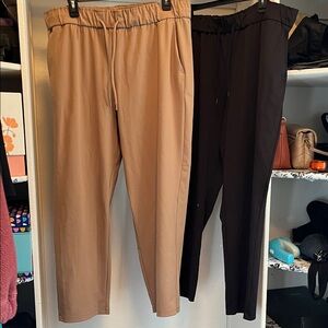 Hilary Radley XL bundle dress travel jogger pants Tan & Black